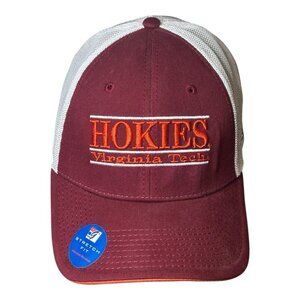 Virginia Tech The Game Hokies Mesh Adjustable Trucker Hat Maroon Orange Stretch